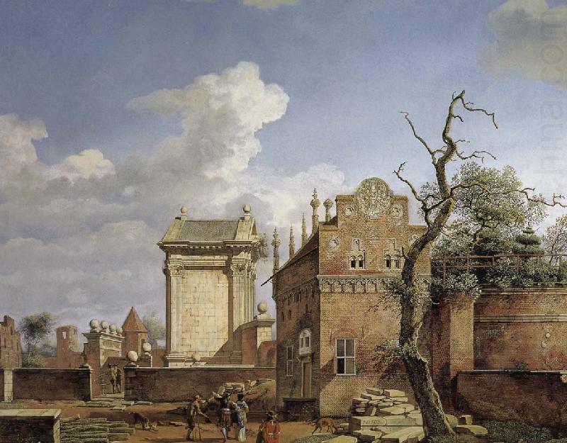 Jan van der Heyden Construction of the Arc de Triomphe china oil painting image